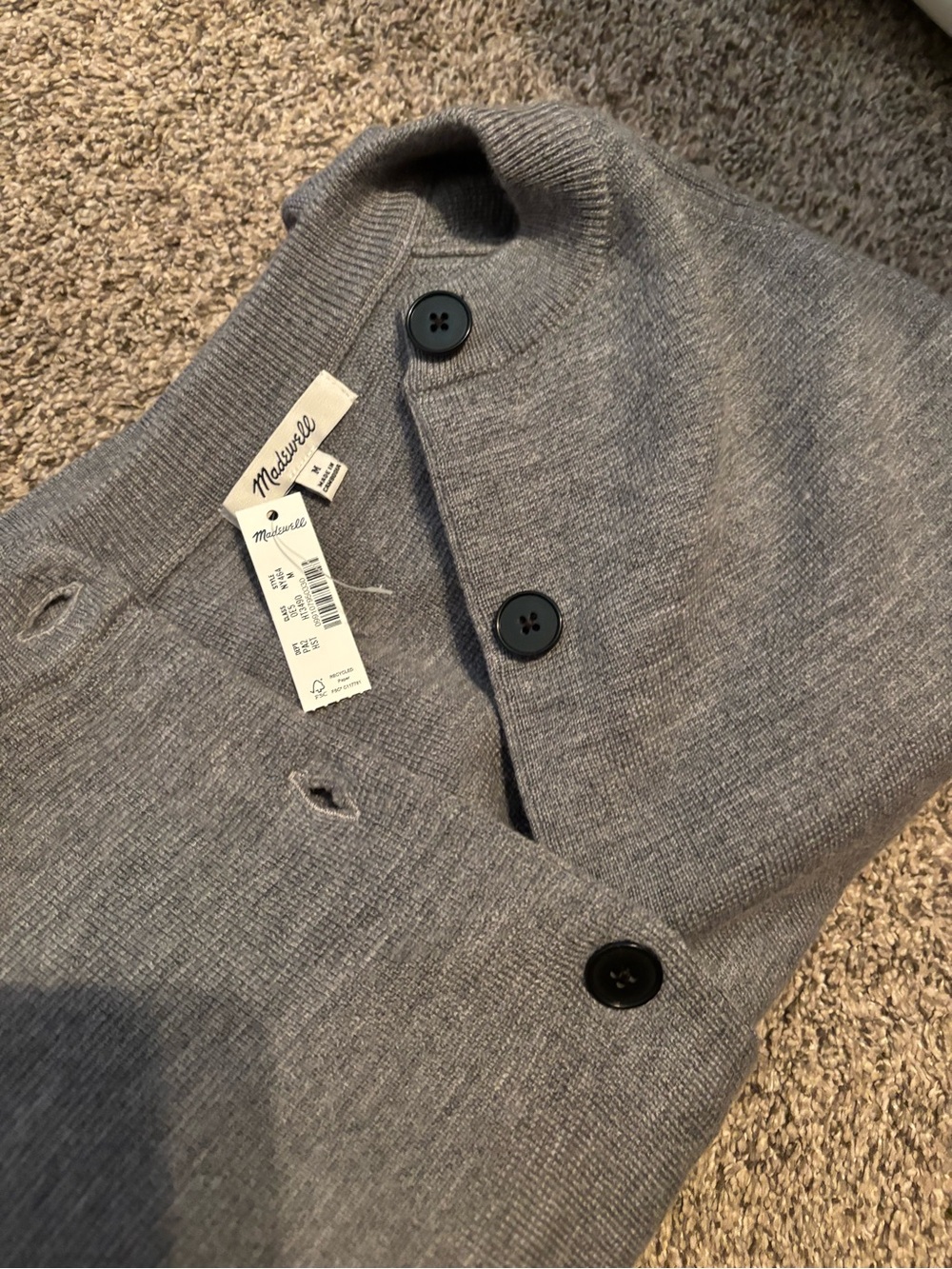 Madewell Raglan-Sleeve Cropped Cardigan - Picture 3 of 3
